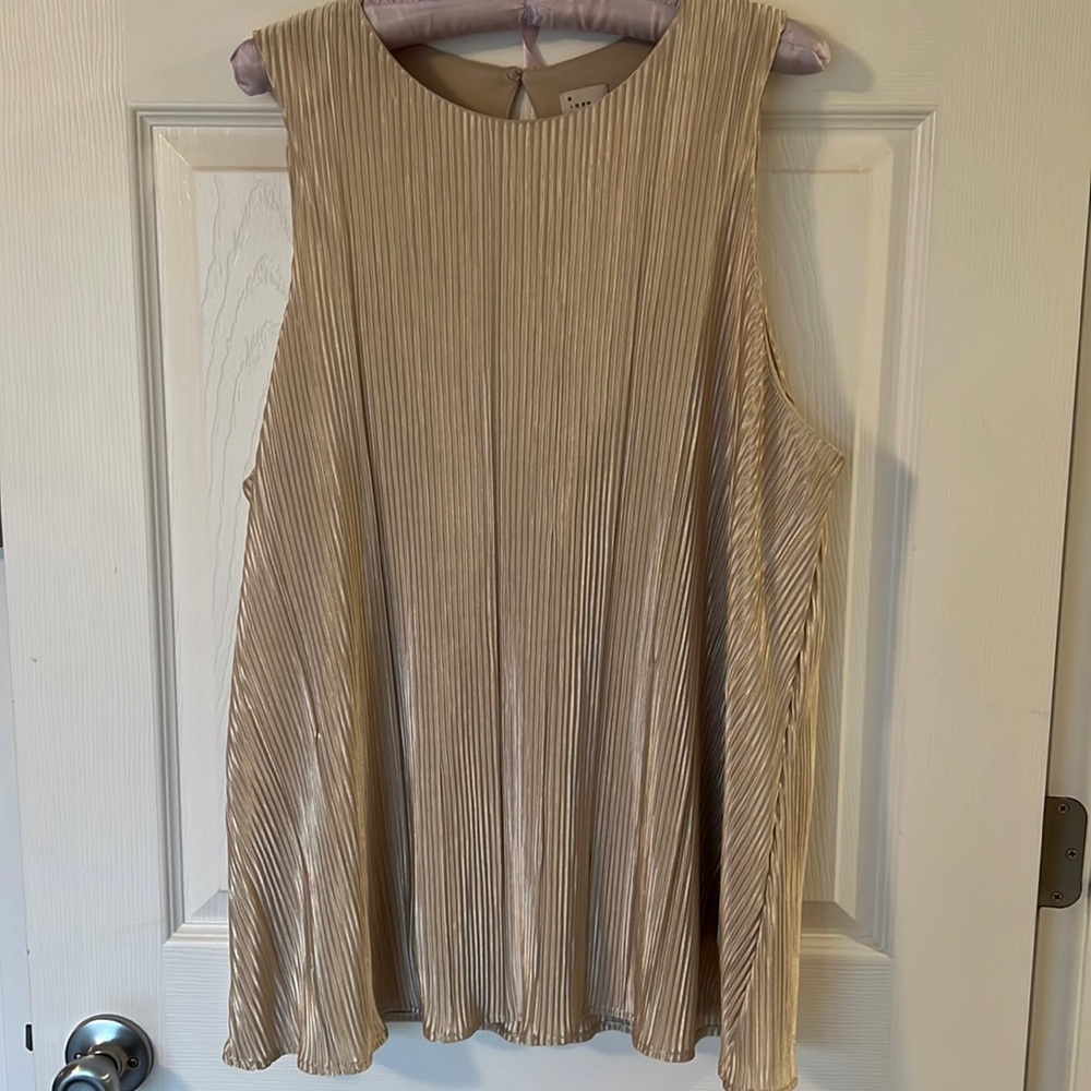 Gold Swing Tank Blouse